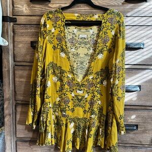 Free People Floral Top